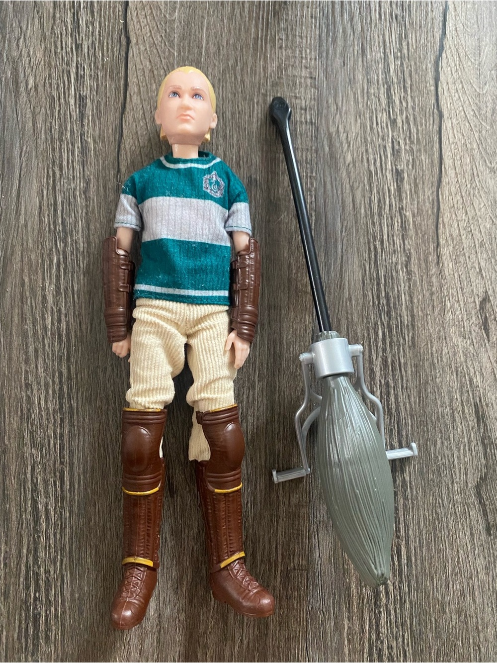 Draco Malfoy Quidditch Player Action Figure with Broom